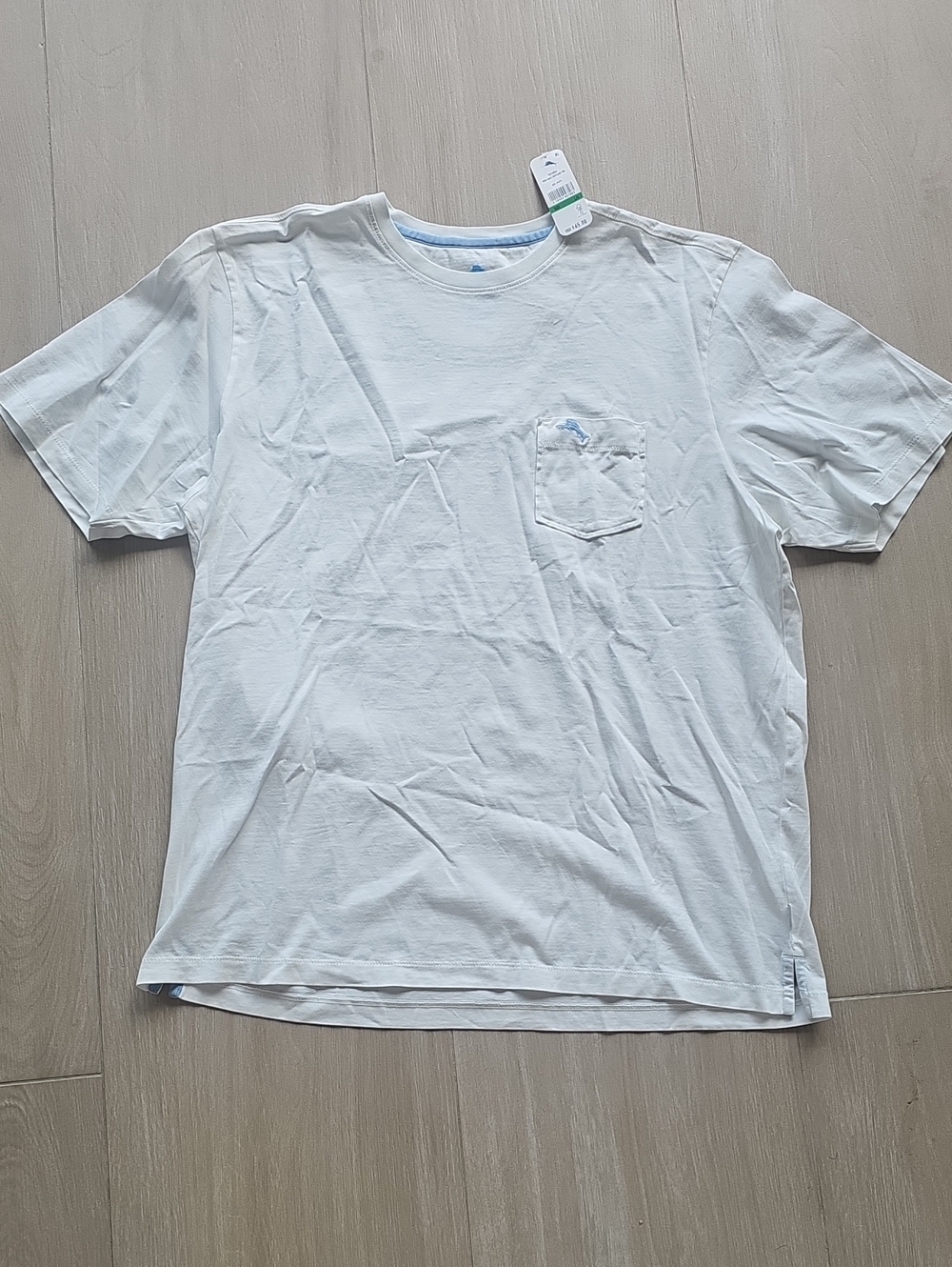 Tommy Bahama White Short-Sleeve Pocket Tee